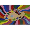 La Rug, Fun Rugs La Rug FT-99 1929 19 in. x 29 in. Fun Time Painting Area Rug - Multi Colored FT-99 1929